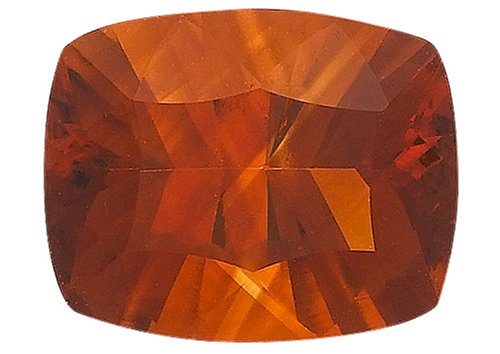 10x8mm Cushion Radial Cut Fire Citrine Loose Gemstone
