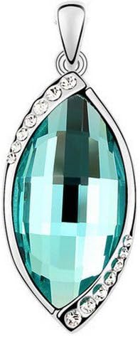 OveeLando®Fashion Austrian Crystal triangle Shape plated silver Pendant