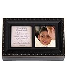 Personalized Black Music Box – Confirmation – Communion Gifts – Confirmation Gifts – Religious Gifts