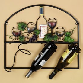 Wall Mount Vineyard Metal Wine Rack by Tripar International Inc.
