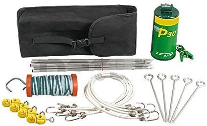 Trekking Kit, P 30 energiser, aluminiumposts, polytape, gate handle - 154000 by GetReyEU