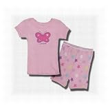 Calvin Klein "Butterflies and Stars" Shortie Pajamas for toddlers in pink
