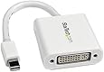 StarTech.com Mini DisplayPort to DVI Video Adapter Converter  1920x1200 - White Mini DP to DVI-I Adapter M/F