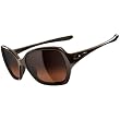 Oakley Overtime Women's Active Lifestyle Sunglasses w/ Free B&F Heart Sticker - Chocolate Sin/Dark Brown Gradient