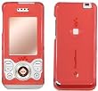 TRANSPARENT RED SNAP-ON COVER HARD CASE PHONE PROTECTOR for SONY ERICSSON W580 / S500 WALKMAN [Beyond Cell Packaging]