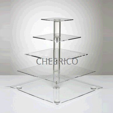 5 Tier Square Pole Wedding Acrylic Cupcake Stand Tree Tower Cup Cake Display for Approx. 78 Cupcakes 5 Tier Square Pole Wedding Acrylic Cupcake Stand Tree Tower Cup Cake Display for Approx. 78 Cupcakes