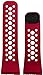 LIfeTrak ComfortFit Band - Dual Pack - Reversible/Interchangeable, Black/Flame Red and Black/White