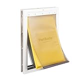 PetSafe Extreme Weather Energy Efficient Pet Door, White, Large