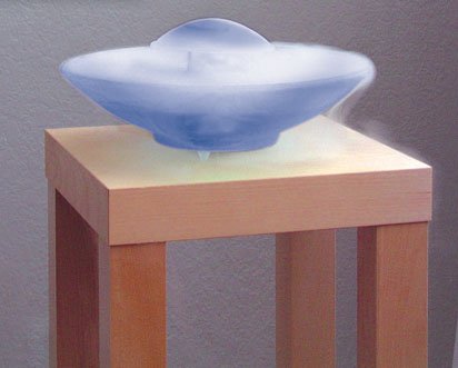 Childrens Toyshop  Sporting Goods : 12 Inch Color Changing LED Mist Table Lamp (Blue Bowl)