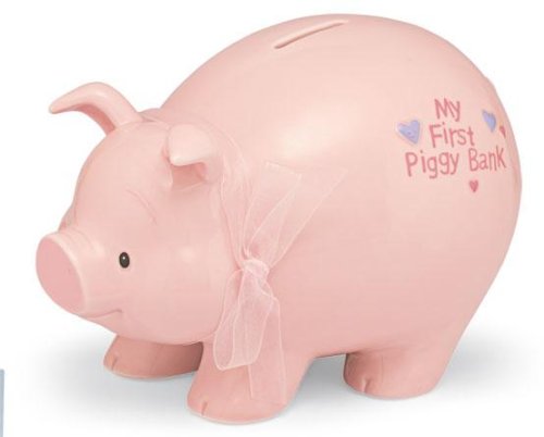 Pink Piggy Bank By Gund