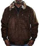 SEAN JOHN Faux Fur Shearling Bomber Jacket Mens Coat