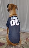 Officially Licensed by the NFL - New England Patriots Dog Football Jersey - Large
