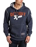 MLB Men's Detroit Tigers Classic Experience Hooded Fleece Pullover (Vintage Navy, X-Large)