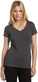 Champion Women's Stretch V-Neck Tee,Asphalt Heather,Large