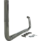 MBRP S8206409 SMOKERS T409 Stainless Steel Turbo Back Single Side Exhaust System by Mbrp