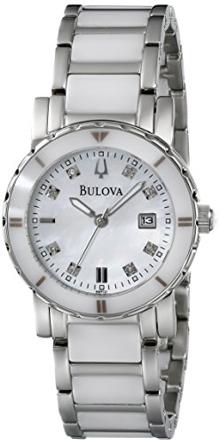 Bulova Women's 98P121 Highbridge Substantial Ceramic + Stainless steel construction Watch