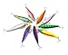 Hengjia 9pcs/lot Saltwater/freshwater Plastic Deep Diver Sinking Lure 3d Eyes 9 Colors Fishing Bait Laser Minnow Fishing Lures with Two VMC Treble Hooks 9cm 10g
