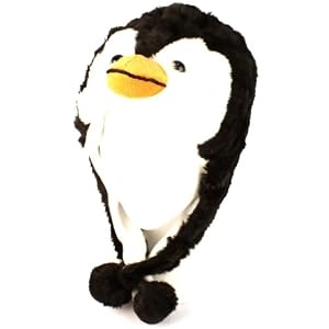 Plush Penguin Kids Animal Winter Hat