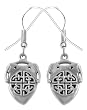 Celtic Shield Earrings - 316L Stainless Steel - 0.75'' Height Celtic Shield Earrings - 316L Stainless Steel - 0.75'' Height