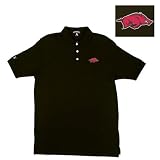 Arkansas Razorbacks NCAA Classic Pique Polo Shirt (Black)