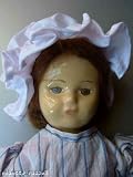c1930's 17 inch Church doll Pottery & Cloth mohair hair