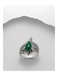 Marcasite Ring In 92.5 Sterling Silver