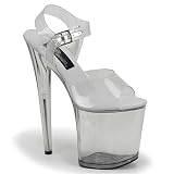 FLAMINGO-808, 8" Heel Ankle Strap Platform Sandal