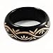 Black Wood Boho Bangle