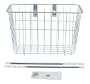 Wald 135 Front Grocery Bicycle Basket (14.5 x 9.5 x 9, Silver)