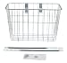 Wald 135 Front Grocery Bicycle Basket (14.5 x 9.5 x 9, Silver)