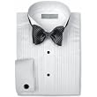Neil Allyn Wing Collar, 1/4" Pleated, Poly/Cotton with Convertible Cuffs/Placket Tuxedo Shirt