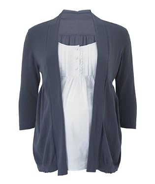 Maternity 2-in-1 Cardigan and Blouse