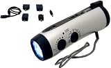 Kaito KA404R Emergency Dynamo 5-LED Flashlight with AM/FM radio & Siren