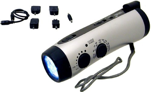 SportingGoods: Kaito KA404R Emergency Dynamo 5 LED Flashlight with AM/FM radio & Siren
