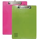 BAZIC Standard Size Plastic Clipboard w/ Low Profile Clip, Colors may Vary