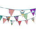 Large Colourful Apple Cotton Bunting - 11.5m long - Engel/Life's A Party