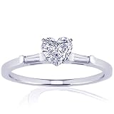1.15 Ct Heart Shaped Diamond Engagement Ring Bar Setting SI3-G CUT:VERY GOOD 1.15 Ct Heart Shaped Diamond Engagement Ring Bar Setting SI3-G CUT:VERY GOOD