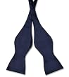 Biagio SELF TIE Bow Tie Solid NAVY BLUE Color Men's BowTie