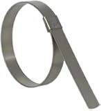 BAND-IT CP1699 5/8" Wide x 0.025" Thick 4" Diameter, Galvanized Carbon Steel Center Punch Clamp (25 Per Box)