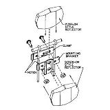 Wald Bicycle Basket Reflector / Light Bracket #101