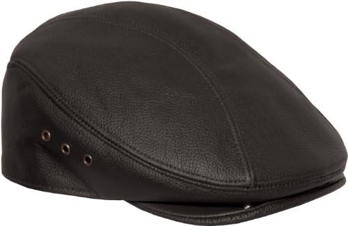 Genuine Made In The USA Leather Ivy Flat Cap