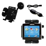 Magellan Maestro 3250 Flexible Auto Windshield Holder with Car Charger - Uses Gomadic TipExchange