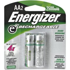 Energizer NH15BP-2 AA Nickel Rechargeable Batteries (2-Pack)