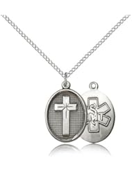 Sterling Silver Cross / Emt Pendant