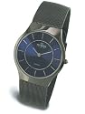 Skagen Men's Titanium Black Mesh Watch #233LTMN