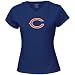 Reebok Chicago Bears Navy Blue Ladies Frosted Logo T-shirt