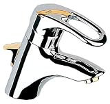 GROHE Chiara Single-Handle Centerset Lavatory Faucet, Chrome with Gold Accent #33001IG0