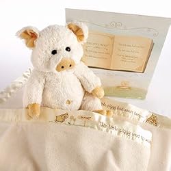 "Pig in a Blanket" Two-Piece Gift Set in Adorable Vintage-Inspired Gift Box