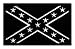 Black Confederate Flag Embroidered Patch Iron-On Civil War Rebel Uniform Military Emblem
