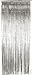 silver shimmer tinsel curtain 2.4m 0.9m 36inch by 8ft